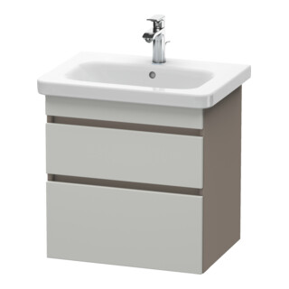 Duravit Meuble sous lavabo DuraStyle 58x44,8 cm, beige/mat, 2 tiroirs, suspendu