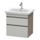 Duravit Meuble sous lavabo DuraStyle 58x44,8 cm, beige/mat, 2 tiroirs, suspendu-1
