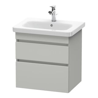Duravit Meuble sous-lavabo DuraStyle 58x44,8 cm, béton gris, 2 tiroirs, suspendu