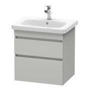 Duravit Meuble sous-lavabo DuraStyle 58x44,8 cm, béton gris, 2 tiroirs, suspendu