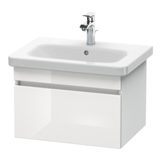 Duravit Meuble sous-lavabo DuraStyle 58x44,8 cm, blanc brillant/mat, 1 tiroir, suspendu