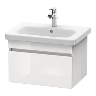 Duravit Meuble sous lavabo DuraStyle 58x44,8 cm, blanc hgl, 1 tiroir, suspendu