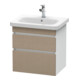 Duravit Meuble sous lavabo DuraStyle 58x44,8 cm, blanc mat, 2 tiroirs, suspendu-1
