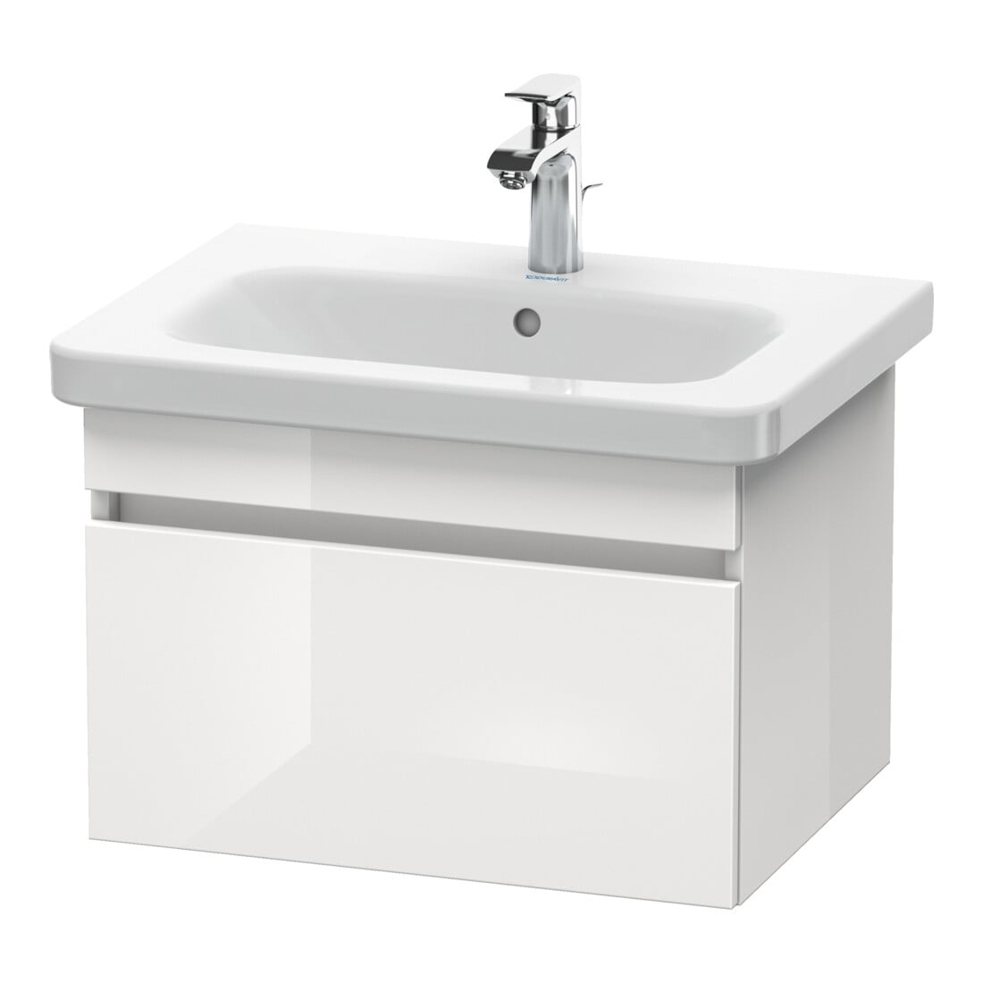 Duravit Meuble sous lavabo DuraStyle 58x44,8 cm, blanc œuf, 1 tiroir, suspendu