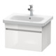 Duravit Meuble sous lavabo DuraStyle 58x44,8 cm, blanc œuf/blanc, 1 tiroir, suspendu