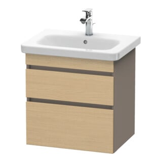 Duravit Meuble sous lavabo DuraStyle 58x44,8 cm, blanc œuf/mat, 2 tiroirs, suspendu