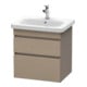 Duravit Meuble sous-lavabo DuraStyle 58x44,8 cm, bois clair, 2 tiroirs, suspendu-1