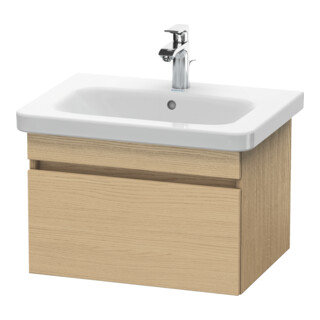 Duravit Meuble sous-lavabo DuraStyle 58x44,8 cm, chêne naturel, 1 tiroir, suspendu