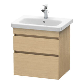 Duravit Meuble sous-lavabo DuraStyle 58x44,8 cm, chêne naturel, 2 tiroirs, suspendu