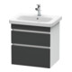 Duravit Meuble sous-lavabo DuraStyle 58x44,8 cm, gris m/blanc mat, 2 tiroirs, suspendu-1