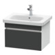 Duravit Meuble sous lavabo DuraStyle 58x44,8 cm, gris m/we ma, 1 tiroir, suspendu-1