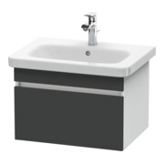 Duravit Meuble sous lavabo DuraStyle 58x44,8 cm, gris m/we ma, 1 tiroir, suspendu