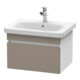 Duravit Meuble sous-lavabo DuraStyle 58x44,8 cm, mat blanc/gris, 1 tiroir, suspendu-1