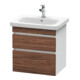 Duravit Meuble sous lavabo DuraStyle 58x44,8 cm, N dk/blanc mat, 2 tiroirs, suspendu-1