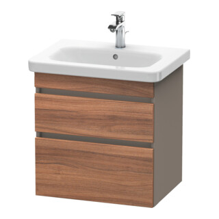 Duravit Meuble sous lavabo DuraStyle 58x44,8 cm, N nat/b ma, 2 tiroirs, suspendu mural