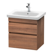 Duravit Meuble sous-lavabo DuraStyle 58x44,8 cm, noyer naturel, 2 tiroirs, suspendu