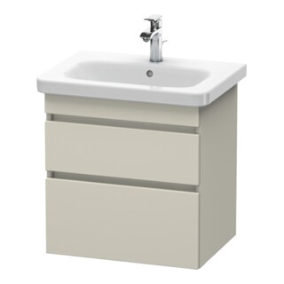 Duravit Meuble sous lavabo DuraStyle 58x44,8 cm, taupe, 2 tiroirs, suspendu