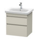 Duravit Meuble sous lavabo DuraStyle 58x44,8 cm, taupe, 2 tiroirs, suspendu-1