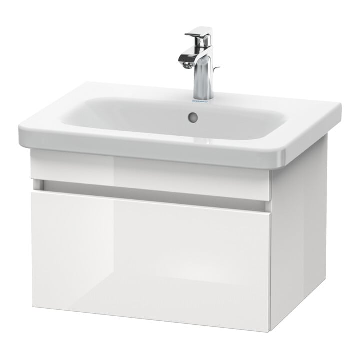 Duravit Meuble sous-lavabo DuraStyle 58x44,8 cm, taupe/blanc, 1 tiroir, suspendu