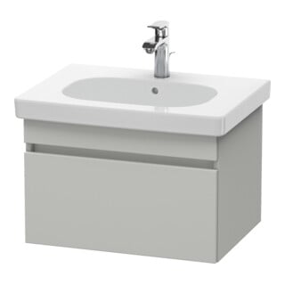 Duravit Meuble sous-lavabo DuraStyle 60x45,3 cm, béton gris, 1 tiroir, suspendu