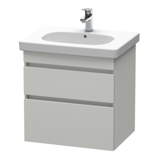 Duravit Meuble sous-lavabo DuraStyle 60x45,3 cm, béton gris, 2 tiroirs, suspendu