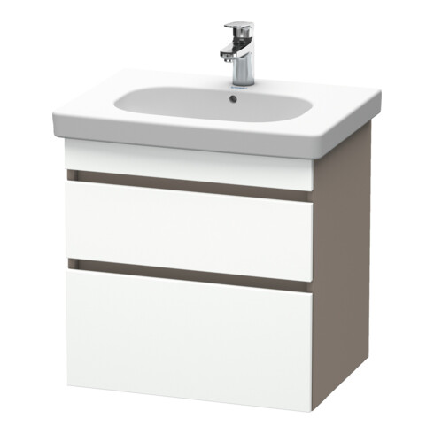 Duravit Meuble sous lavabo DuraStyle 60x45,3 cm, blanc, 2 tiroirs, suspendu
