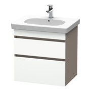 Duravit Meuble sous lavabo DuraStyle 60x45,3 cm, blanc, 2 tiroirs, suspendu