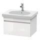 Duravit Meuble sous lavabo DuraStyle 60x45,3 cm, blanc brillant/bois, 1 tiroir, suspendu-1