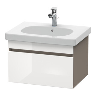 Duravit Meuble sous-lavabo DuraStyle 60x45,3 cm, blanc hg/b ma, 1 tiroir, suspendu