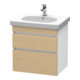 Duravit Meuble sous-lavabo DuraStyle 60x45,3 cm, blanc mat, 2 tiroirs, suspendu-1