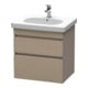 Duravit Meuble sous lavabo DuraStyle 60x45,3 cm, blanc mat, 2 tiroirs, suspendu-1