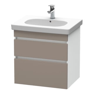 Duravit Meuble sous-lavabo DuraStyle 60x45,3 cm, blanc mat, 2 tiroirs, suspendu