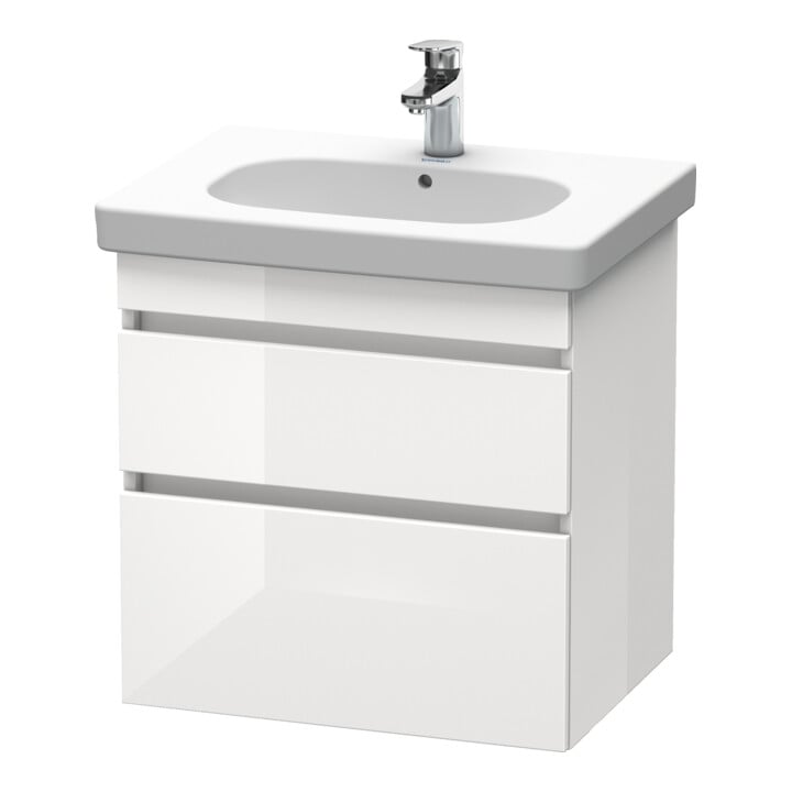 Duravit Meuble sous-lavabo DuraStyle 60x45,3 cm, blanc mat, 2 tiroirs, suspendu