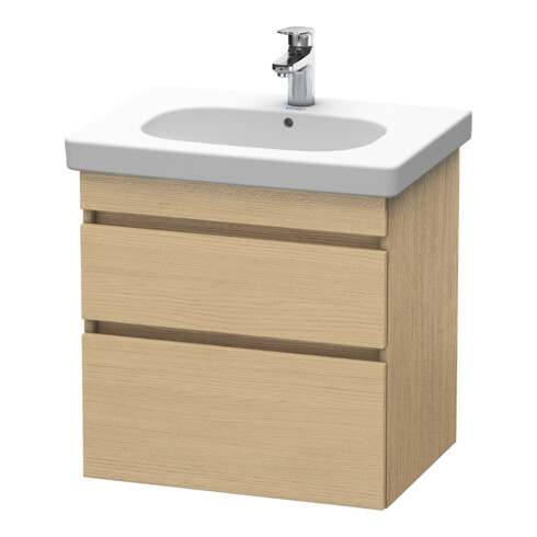 Duravit Meuble sous-lavabo DuraStyle 60x45,3 cm, blanc œuf, 2 tiroirs, suspendu