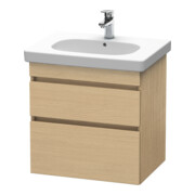 Duravit Meuble sous-lavabo DuraStyle 60x45,3 cm, blanc œuf, 2 tiroirs, suspendu