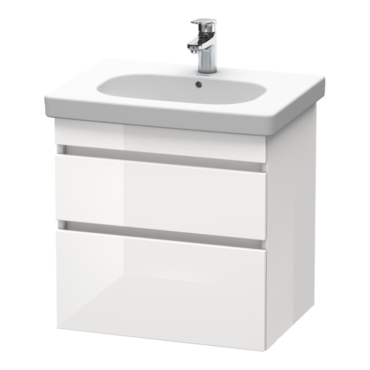 Duravit Meuble sous lavabo DuraStyle 60x45,3 cm, graph ma, 2 tiroirs, suspendu