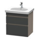 Duravit Meuble sous lavabo DuraStyle 60x45,3 cm, gris, 2 tiroirs, suspendu-1