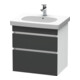 Duravit Meuble sous-lavabo DuraStyle 60x45,3 cm, gris m/bl, 2 tiroirs, suspendu mural-1