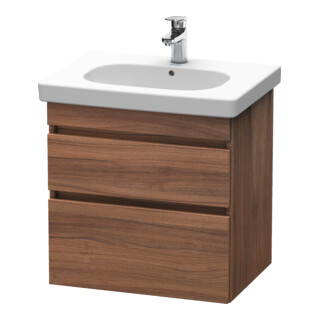 Duravit Meuble sous-lavabo DuraStyle 60x45,3 cm, noyer naturel, 2 tiroirs, suspendu