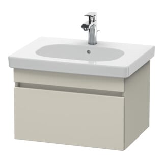 Duravit Meuble sous lavabo DuraStyle 60x45,3 cm, taupe, 1 tiroir, suspendu