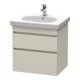 Duravit Meuble sous lavabo DuraStyle 60x45,3 cm, taupe, 2 tiroirs, suspendu-1