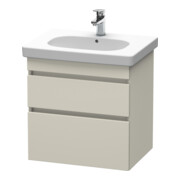 Duravit Meuble sous lavabo DuraStyle 60x45,3 cm, taupe, 2 tiroirs, suspendu