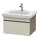 Duravit Meuble sous lavabo DuraStyle 60x45,3 cm, taupe/bas mat, 1 tiroir, suspendu-1