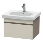 Duravit Meuble sous lavabo DuraStyle 60x45,3 cm, taupe/bas mat, 1 tiroir, suspendu
