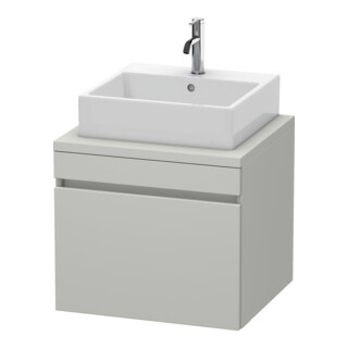Duravit Meuble sous lavabo DuraStyle 60x54,8 cm, béton gris, 1 tiroir, sans plan