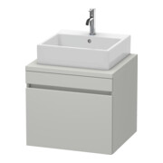 Duravit Meuble sous lavabo DuraStyle 60x54,8 cm, béton gris, 1 tiroir, sans plan-1