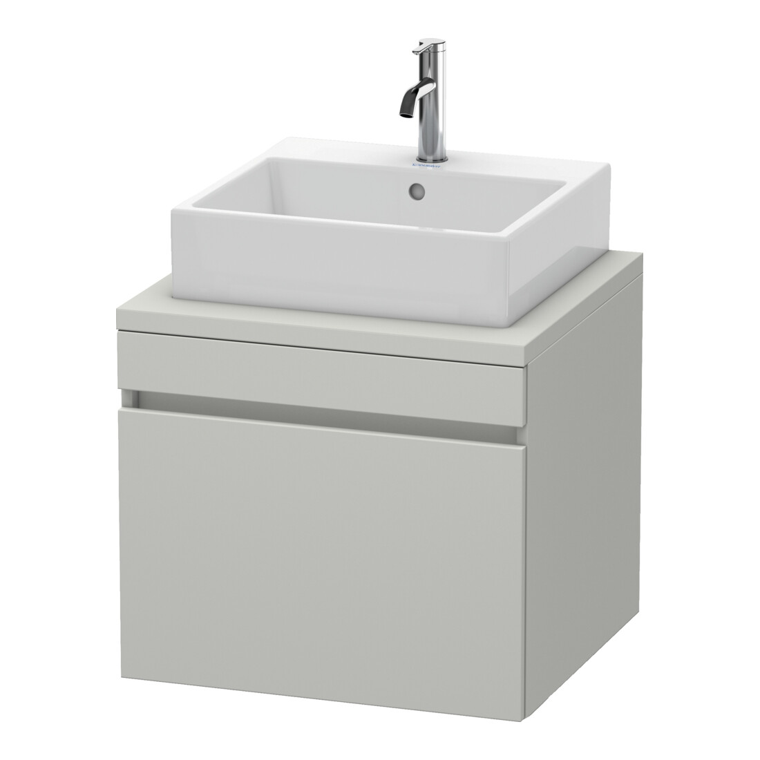 Duravit Meuble sous lavabo DuraStyle 60x54,8 cm, béton gris, 1 tiroir, sans plan
