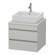 Duravit Meuble sous-lavabo DuraStyle 60x54,8 cm, béton gris, 2 tiroirs, f Kons-1