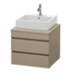 Duravit Meuble sous-lavabo DuraStyle 60x54,8 cm, blanc, 2 tiroirs, console f-1