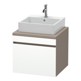 Duravit Meuble sous-lavabo DuraStyle 60x54,8 cm, blanc avec base, 1 tiroir